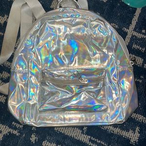 Holographic backpack ladies and girls